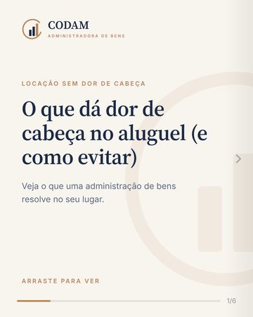 Capa do post desta leitura no Instagram da CODAM