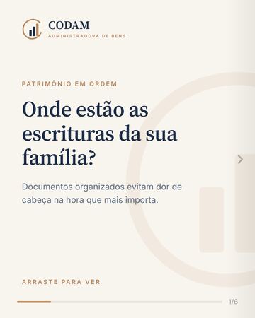 Capa do post desta leitura no Instagram da CODAM
