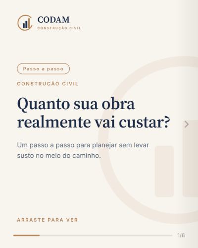 Post: orçamento de obra