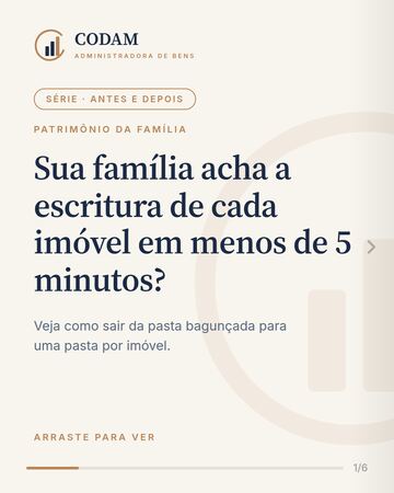 Capa do post desta leitura no Instagram da CODAM